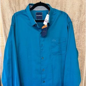 Tommy Bahama mens long sleeve button down shirt